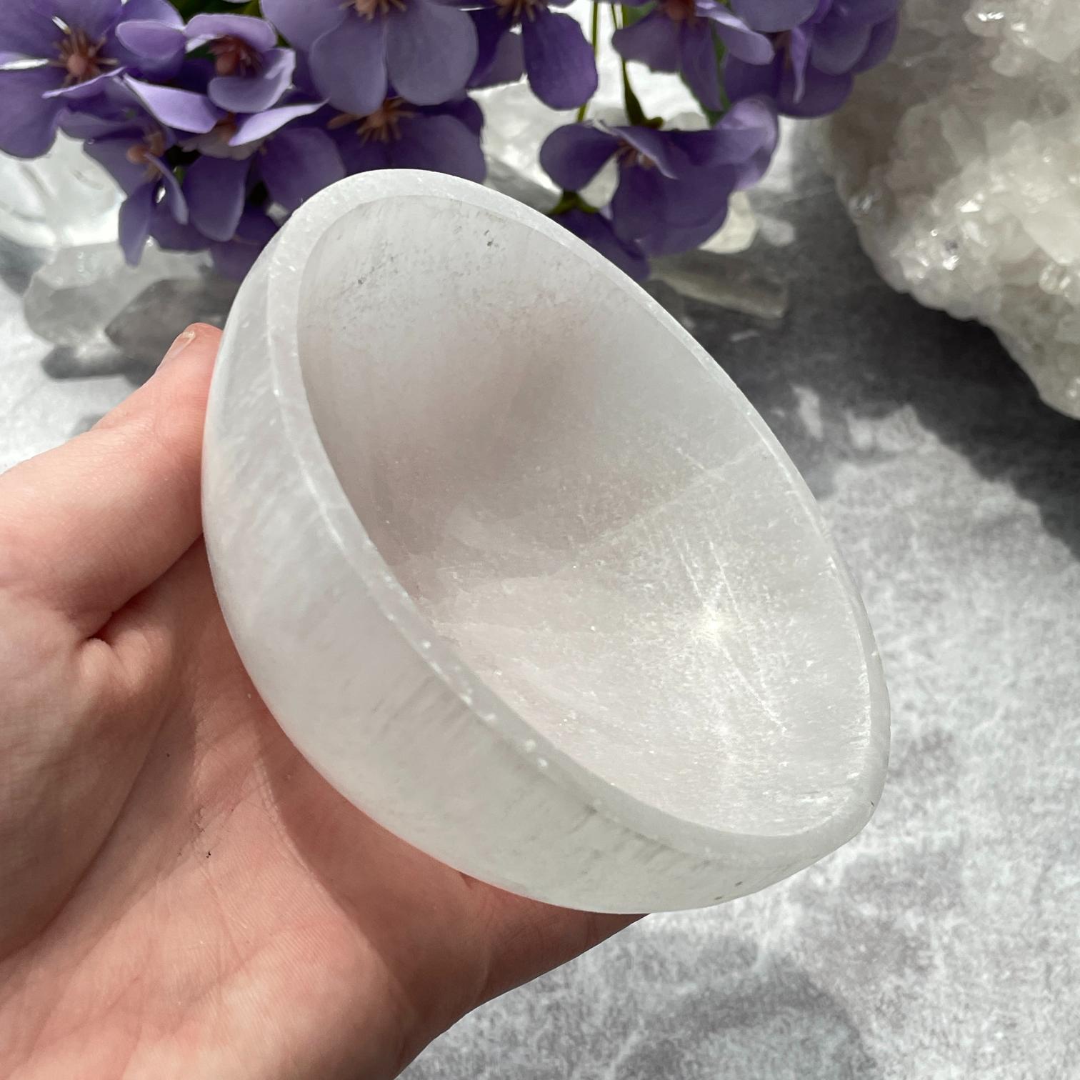 Selenite Bowl - Round - 10cm Selenite Bowl - Round - 10cm